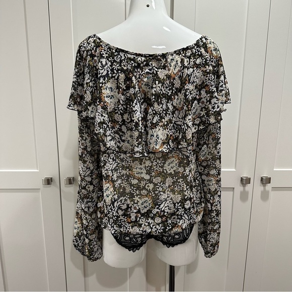 Intimately Free People Say It To Me Floral Bodysuit Size Medium - Picture 12 of 13